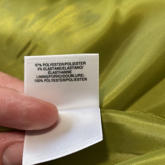 Green and white patterned blazer - Picture 7 of 8